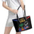 Haiti Independence Day Leather Tote Bag The First Black Republic Since 1804 - Wonder Print Shop