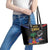 Haiti Independence Day Leather Tote Bag The First Black Republic Since 1804 - Wonder Print Shop