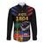 Haiti Independence Day Long Sleeve Button Shirt The First Black Republic Since 1804 - Wonder Print Shop