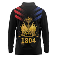 Haiti Independence Day Long Sleeve Polo Shirt The First Black Republic Since 1804 - Wonder Print Shop