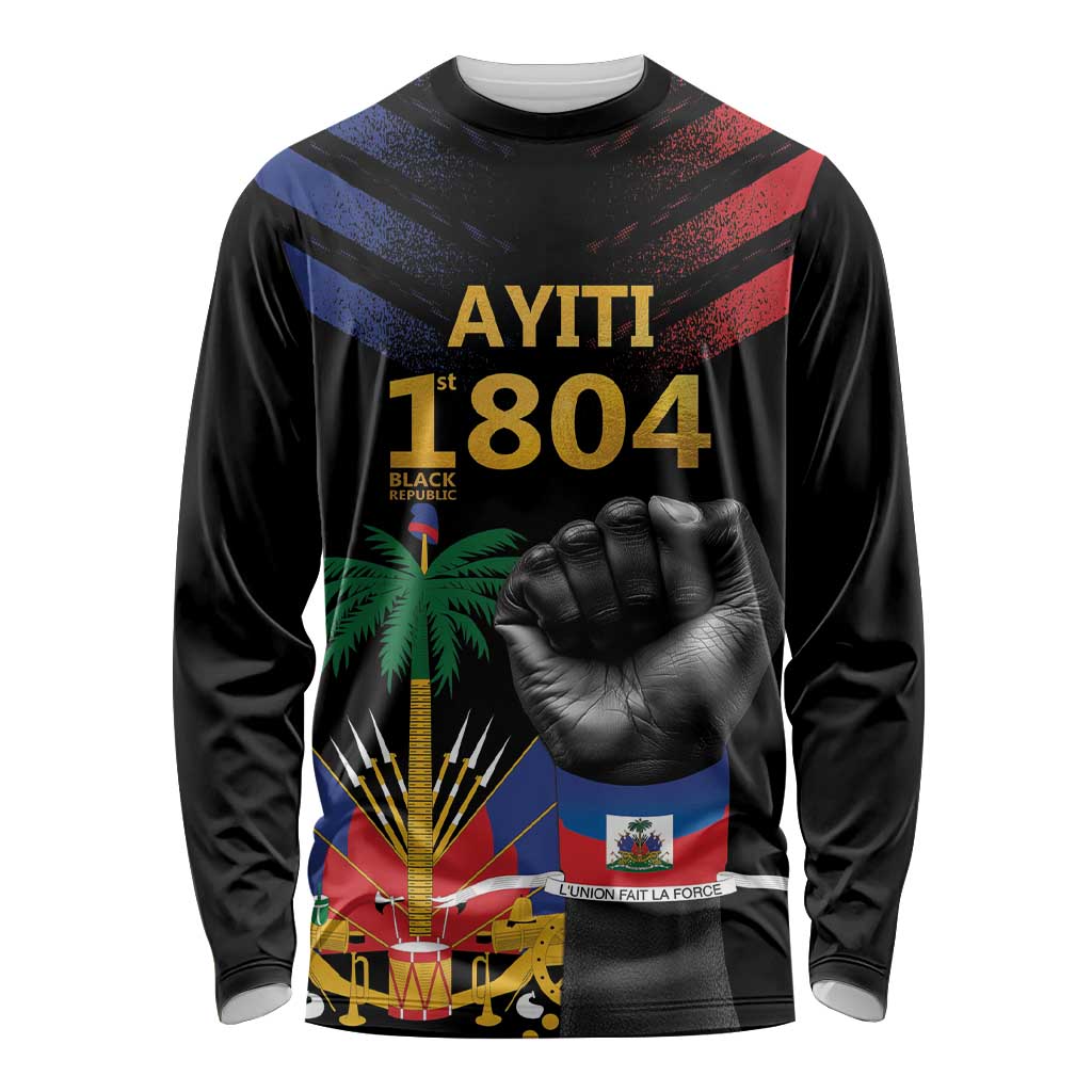 Haiti Independence Day Long Sleeve Shirt The First Black Republic Since 1804 - Wonder Print Shop