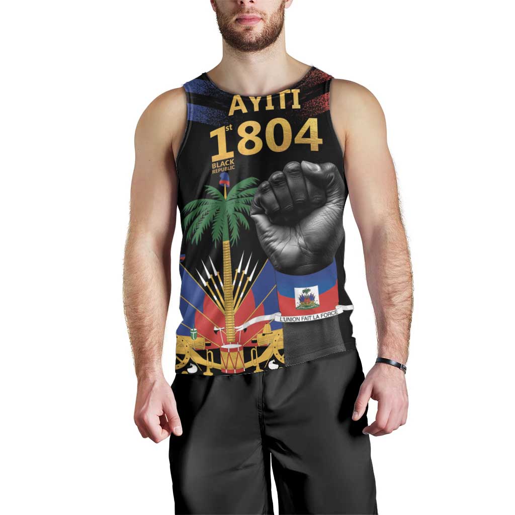 Haiti Independence Day Men Tank Top The First Black Republic Since 1804 - Wonder Print Shop