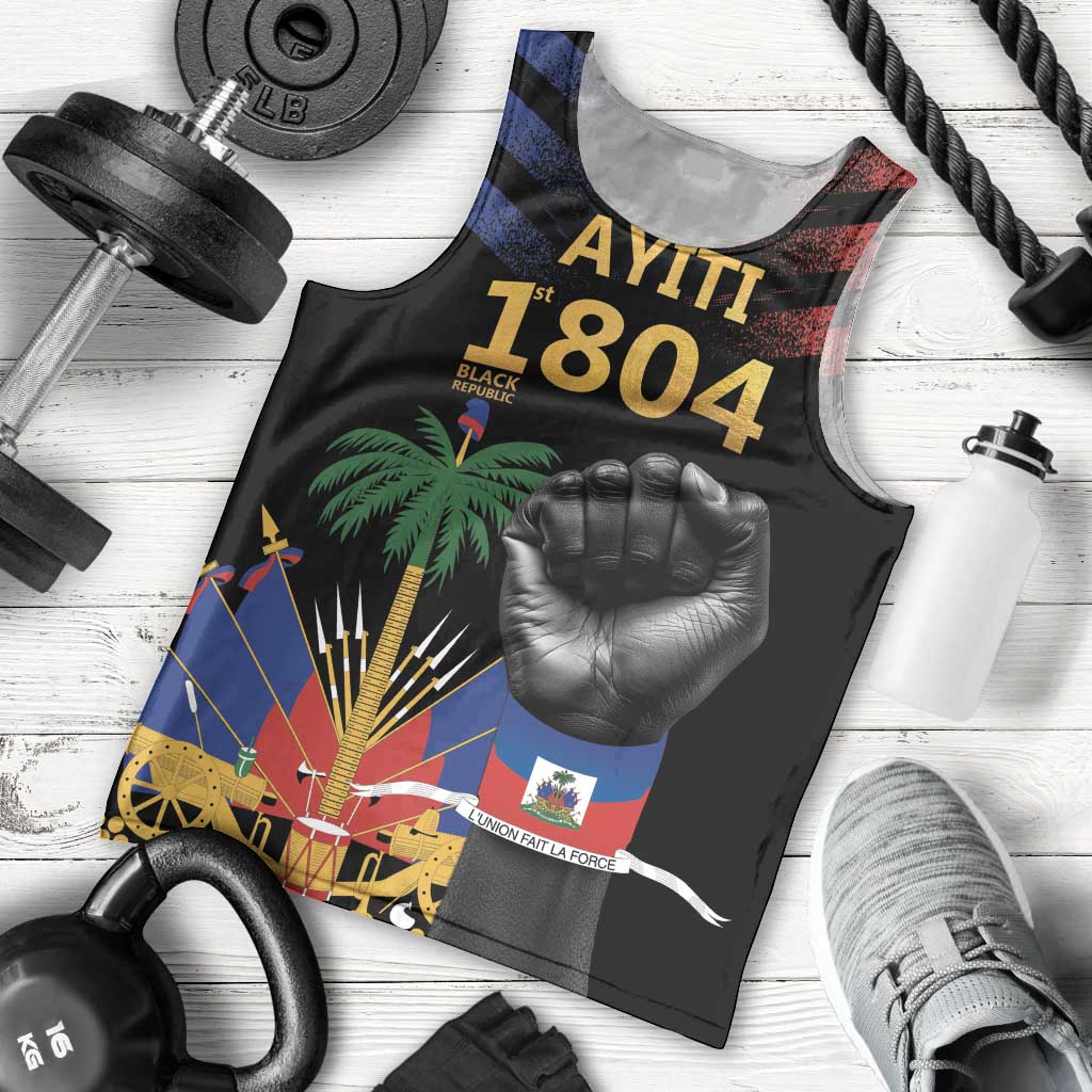 Haiti Independence Day Men Tank Top The First Black Republic Since 1804 - Wonder Print Shop