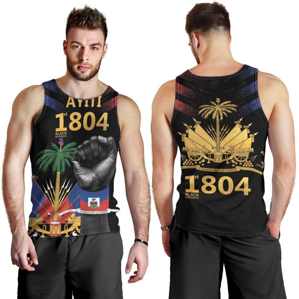 Haiti Independence Day Men Tank Top The First Black Republic Since 1804 - Wonder Print Shop