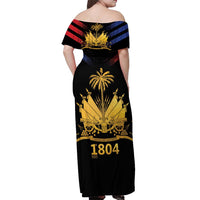 Haiti Independence Day Off Shoulder Maxi Dress The First Black Republic Since 1804 - Wonder Print Shop