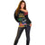 Haiti Independence Day Off Shoulder Sweater The First Black Republic Since 1804 - Wonder Print Shop