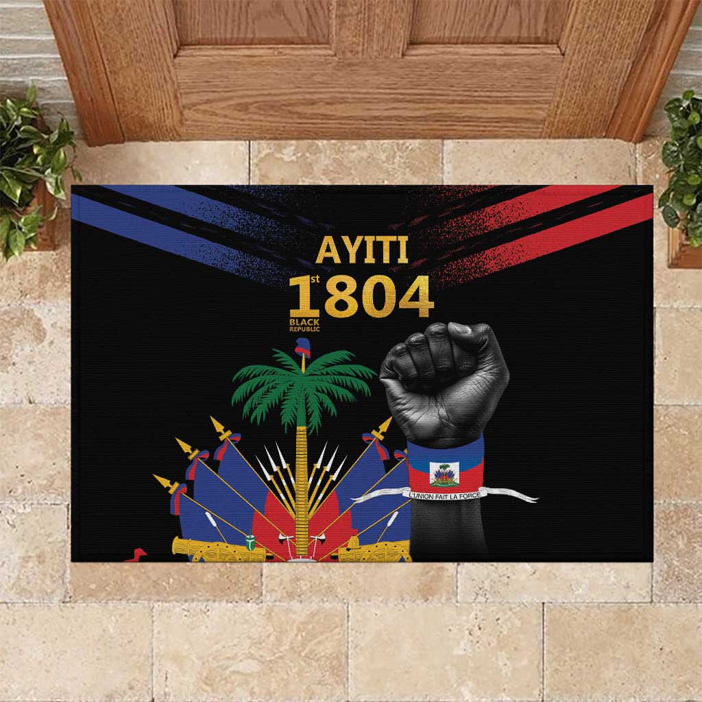 Haiti Independence Day Rubber Doormat The First Black Republic Since 1804 - Wonder Print Shop