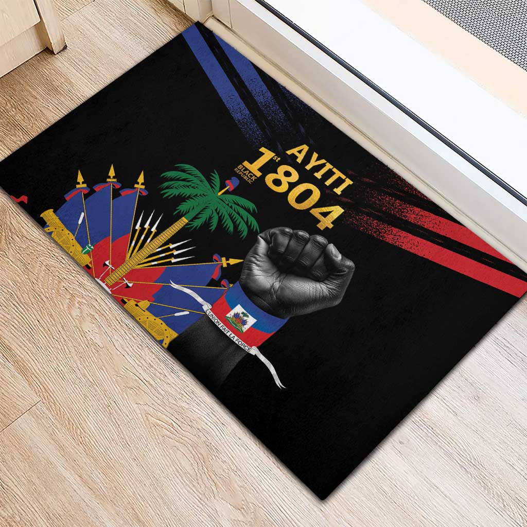 Haiti Independence Day Rubber Doormat The First Black Republic Since 1804 - Wonder Print Shop