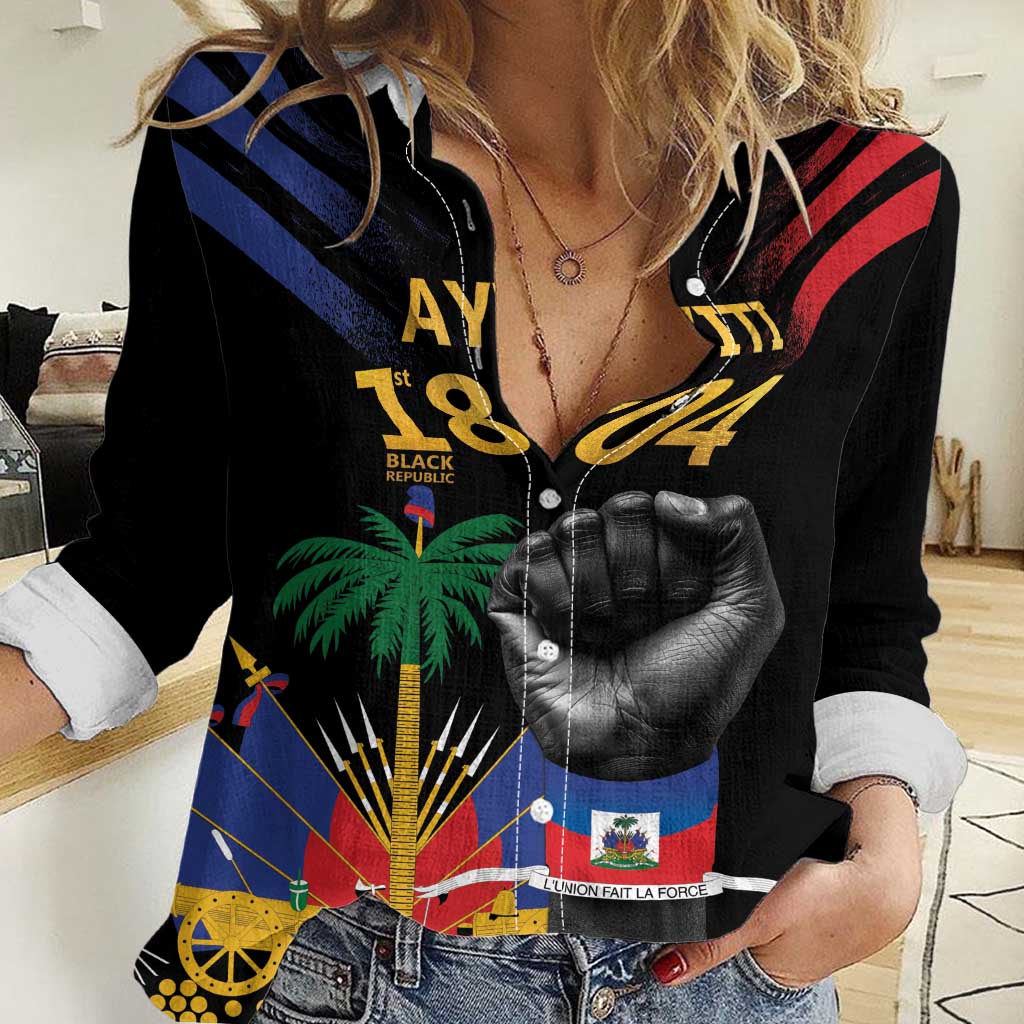 Haiti Independence Day Women Casual Shirt The First Black Republic Since 1804 - Wonder Print Shop