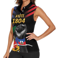 Haiti Independence Day Women Sleeveless Polo Shirt The First Black Republic Since 1804 - Wonder Print Shop