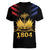 Haiti Independence Day Women V-Neck T-Shirt The First Black Republic Since 1804 - Wonder Print Shop