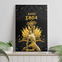 Haitian Negre Marron 1804 Canvas Wall Art Black Polynesian Pattern LT9 - Wonder Print Shop