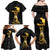 Haitian Negre Marron 1804 Family Matching Off Shoulder Maxi Dress and Hawaiian Shirt Black Polynesian Pattern LT9 - Wonder Print Shop