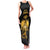 Haitian Negre Marron 1804 Family Matching Tank Maxi Dress and Hawaiian Shirt Black Polynesian Pattern - Wonder Print Shop