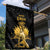 Haitian Negre Marron 1804 Garden Flag Black Polynesian Pattern - Wonder Print Shop