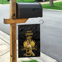 Haitian Negre Marron 1804 Garden Flag Black Polynesian Pattern - Wonder Print Shop