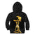 Haitian Negre Marron 1804 Kid Hoodie Black Polynesian Pattern - Wonder Print Shop
