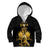 Haitian Negre Marron 1804 Kid Hoodie Black Polynesian Pattern - Wonder Print Shop