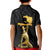 Haitian Negre Marron 1804 Kid Polo Shirt Black Polynesian Pattern - Wonder Print Shop