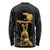 Haitian Negre Marron 1804 Long Sleeve Shirt Black Polynesian Pattern - Wonder Print Shop