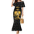 Haitian Negre Marron 1804 Mermaid Dress Black Polynesian Pattern - Wonder Print Shop