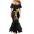 Haitian Negre Marron 1804 Mermaid Dress Black Polynesian Pattern - Wonder Print Shop