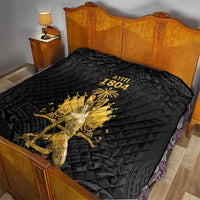 Haitian Negre Marron 1804 Quilt Black Polynesian Pattern - Wonder Print Shop