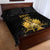 Haitian Negre Marron 1804 Quilt Bed Set Black Polynesian Pattern - Wonder Print Shop