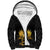 Haitian Negre Marron 1804 Sherpa Hoodie Black Polynesian Pattern - Wonder Print Shop