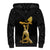 Haitian Negre Marron 1804 Sherpa Hoodie Black Polynesian Pattern - Wonder Print Shop