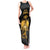 Haitian Negre Marron 1804 Tank Maxi Dress Black Polynesian Pattern - Wonder Print Shop
