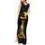 Haitian Negre Marron 1804 Tank Maxi Dress Black Polynesian Pattern - Wonder Print Shop