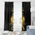 Haitian Negre Marron 1804 Window Curtain Black Polynesian Pattern - Wonder Print Shop
