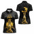 Haitian Negre Marron 1804 Women Polo Shirt Black Polynesian Pattern - Wonder Print Shop