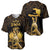 Haitian Negre Marron 1804 Baseball Jersey Gold Polynesian Pattern LT9 - Wonder Print Shop