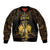 Haitian Negre Marron 1804 Bomber Jacket Gold Polynesian Pattern LT9 - Wonder Print Shop