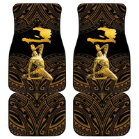 Haitian Negre Marron 1804 Car Mats Gold Polynesian Pattern LT9 - Wonder Print Shop