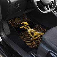 Haitian Negre Marron 1804 Car Mats Gold Polynesian Pattern LT9 - Wonder Print Shop