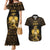 Haitian Negre Marron 1804 Couples Matching Mermaid Dress and Hawaiian Shirt Gold Polynesian Pattern LT9 - Wonder Print Shop