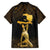 Haitian Negre Marron 1804 Family Matching Puletasi and Hawaiian Shirt Gold Polynesian Pattern - Wonder Print Shop