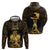 Haitian Negre Marron 1804 Hoodie Gold Polynesian Pattern - Wonder Print Shop