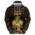 Haitian Negre Marron 1804 Hoodie Gold Polynesian Pattern - Wonder Print Shop