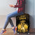 Haitian Negre Marron 1804 Luggage Cover Gold Polynesian Pattern - Wonder Print Shop