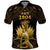 Haitian Negre Marron 1804 Polo Shirt Gold Polynesian Pattern - Wonder Print Shop