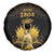 Haitian Negre Marron 1804 Spare Tire Cover Gold Polynesian Pattern - Wonder Print Shop