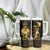 Haitian Negre Marron 1804 Tumbler With Handle Gold Polynesian Pattern - Wonder Print Shop
