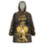 Haitian Negre Marron 1804 Wearable Blanket Hoodie Gold Polynesian Pattern - Wonder Print Shop