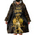 Haitian Negre Marron 1804 Wearable Blanket Hoodie Gold Polynesian Pattern - Wonder Print Shop
