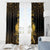 Haitian Negre Marron 1804 Window Curtain Gold Polynesian Pattern - Wonder Print Shop