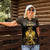 Haitian Negre Marron 1804 Women Polo Shirt Gold Polynesian Pattern - Wonder Print Shop